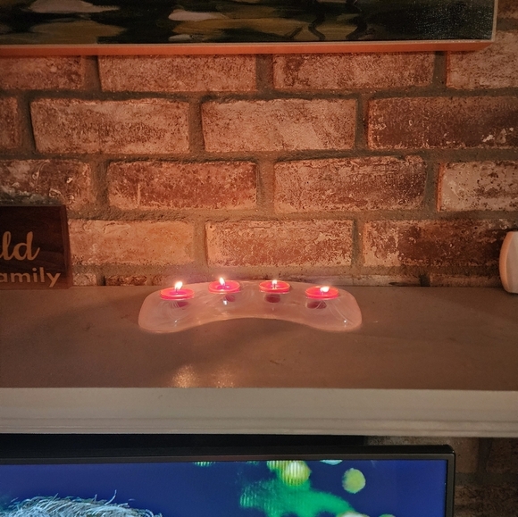 PartyLite Frosted Glass Tealite Candle Holder - Picture 7 of 15